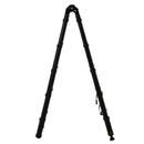 Scala Telescopica Pieghevole 10 Gradini 320x67x7 cm per Interni ed Esterni Nero 