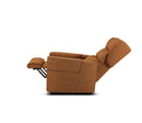Poltrona Alzapersona 72x80-175x111 cm con Bracciolo Estraibile Dispositivo Medico 1 in Poliestere Nosteo Lenny 641 Marrone 