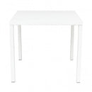 Tavolo Manchester Impilabile 80x80x73h cm in Acciaio Bianco