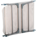 Sdraio da Giardino 182x56x28 cm Pieghevole con Schienale Reclinabile e Cuscino in Metallo e Texteline Crema      