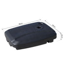 Base per Ombrellone da Giardino Ø50 Riempibile 50-60 kg 2 Ruote in HDPE 60x80x16 cm 