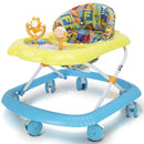 Girello Bambini per Primi Passi con Chiusura Salvaspazio e Console Gioco Blu