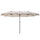 Ombrellone da Giardino 4,6x2,7 m Palo Ø48 mm Doppio Tetto Beige