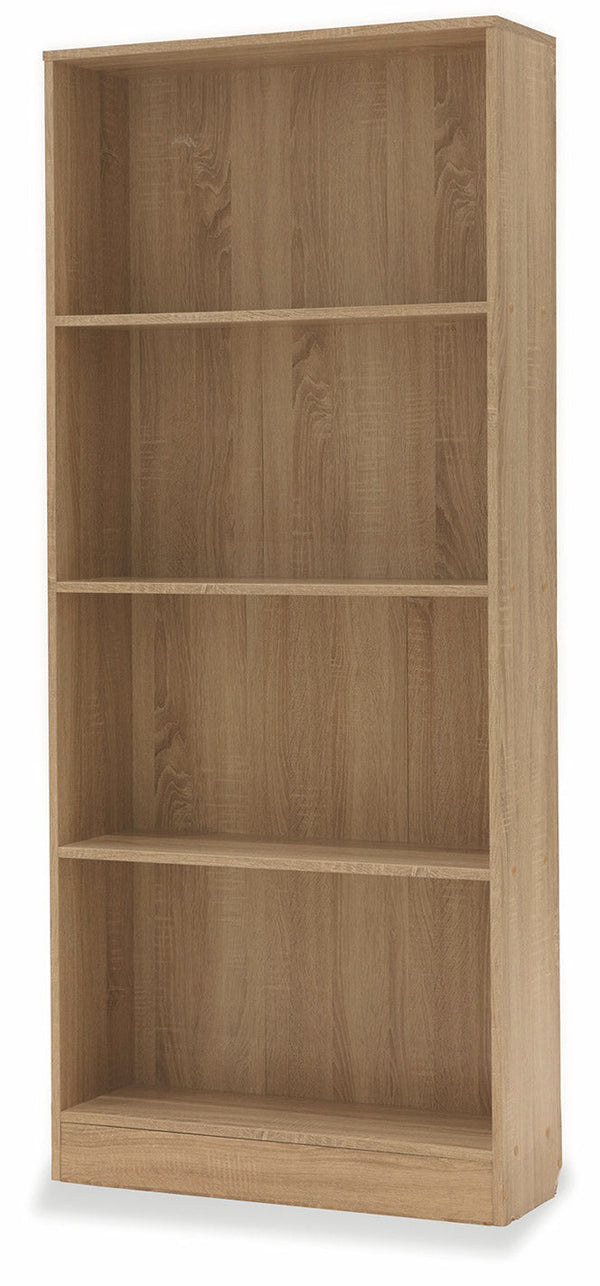 acquista Libreria 4 Ripiani 73x24x170 cm in MDF Soriani Marrone Rovere