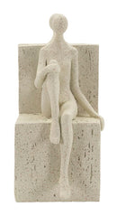 Fermalibri Stons 24x10x20,5 cm in Resina Crema      