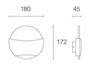 Applique da Esterno a LED 6W+6W 4000K Sovil Grigio