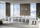 Tavolo Allungabile 200/460x90x77 cm Roxell Bianco Frassino  