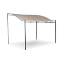 Pergola Gazebo da Giardino 2.5x3.5m Telo in Poliuretano Taddei Pigalle Beige