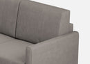 Divano 3 Posti 198x85x85 cm Karay in Tessuto Grigio