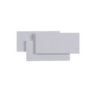 Lampada da parete Ceiling & Wall in Metallo Trame Bianco