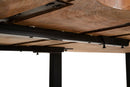 Tavolo da Pranzo Edge All 180-280x90x77 cm in Mango e Ferro      