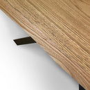 Tavolo Allungabile 140/190x90 cm Versalux Rovere Scortecciato Gambe Antracite      