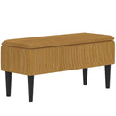 Panca Fondoletto 95x38x45 cm in Poliestere Grigia e Nera