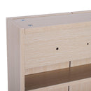 Specchio Armadietto da Bagno Pensile 3 Ante in Legno 90x13.5x80 cm 