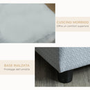 Cuccia Divanetto per Cani con Spazio Portaoggetti e Cuscino 76x45x43 cm Grigio Chiaro