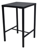 Tavolo Alto da Giardino 70x70xH110 cm in Metallo Utility Grigio