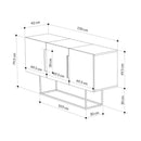 Madia 3 Ante in MDF Tontini Rovere Noce