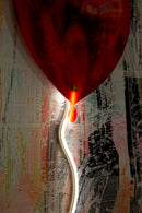 Stampa con LED su Tela Heart 60x3,5x90 cm in Tela e Plastica e MDF Multicolor      