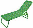 Set 2 Lettini Prendisole da Giardino per Bambini in Acciaio Soriani Oxford Dinosauri