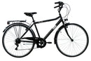 Bicicletta da Trekking Uomo 28” 6V in Acciaio Manhattan Nera