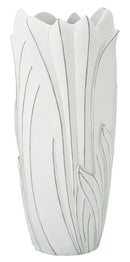 Vaso Gardy Ø30,5x69 cm in Resina Bianco effetto lavato      
