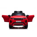 Macchina Elettrica per Bambini Licenza Land Rover Evoque 12V con Telecomando Rosso