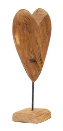 Scultura Dobu 25x12x45 cm in Teak Riciclato         