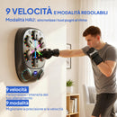 Macchina da Boxe a Parete con 9 Modalità Luci LED e Connessione Bluetooth 61x48x11 cm Nero      