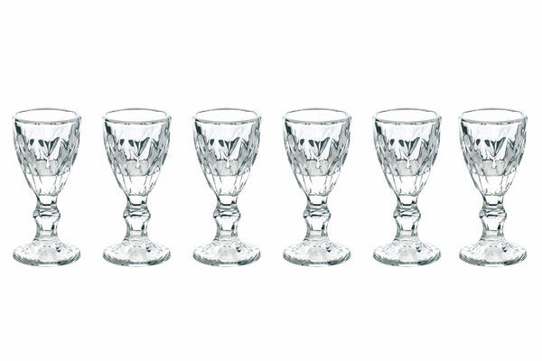 online Set 6 Liquorini Trasparenti in Vetro 45 ml Villa d'Este Home Tivoli Prisma