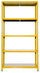 Scaffale in Metallo 5 Ripiani 100x40x187 cm  Ettore Giallo