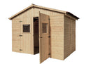 Casetta Box da Giardino 2,8x2 m con Pavimento in Legno Picea Massello 16mm Eden