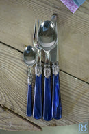 Servizio Set di Posate 75 Pezzi in Acciaio Inox Rivadossi Sandro Elena Blu