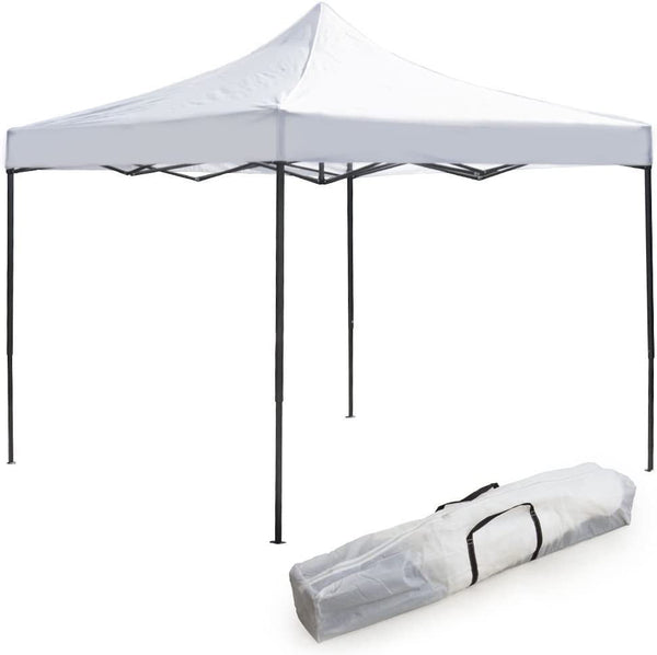 Gazebo da Giardino Pieghevole 3x3m in Tessuto Bianco prezzo