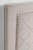 Testiera Letto Ahura Grigio Chiaro 160 in Legno