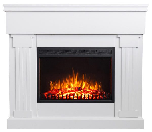 Camino Elettrico da Pavimento Effetto Fiamma 1500W Varma Bianco online