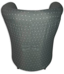 Poltrona Imbottita 65x65x75 cm in Tessuto Renier Shabby con Cuori