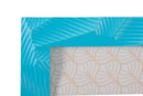 Cornice Light 20x2x25 cm in Resina e Vetro Azzurro      