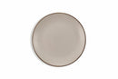 Set 6 Piatti Piani Ø26,7x3 cm in Gres Villa d'Este Home Tivoli Kora Light Grigi