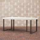 Tavolo 160x90x76 cm Apollo Fix Bianco Frassino