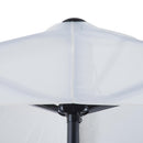 Ombrellone da Giardino 2,95x2,50 m Palo Ø38 mm in Alluminio con Manovella Bianco 