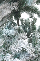 Albero di Natale Artificiale Slim Innevato 180 cm 436 Rami Soriani Sestriere Verde