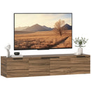 Mobile Sospeso con Armadietti in Stile Industriale 150x35x32 cm in Truciolato Marrone   