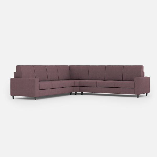 prezzo Divano Angolare 7 Posti 286x286x85 cm Sakar in Tessuto Prugna