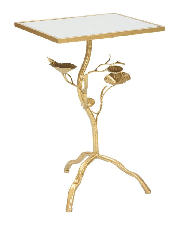 acquista Tavolino Tisty 40x60x30 cm in Ferro e MDF Oro