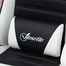 Sedia da Gaming con Orecchie da Coniglio 65x63x136-142 cm Poggiapiedi Cuscini in Pelle PU Nero      