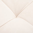 Divano Letto Singolo 2 Posti 213x112x83 cm in Tessuto Beige