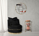 Porta Bottiglie da Muro Decor 63,5x9,5x62 cm in Ferro Oro e Nero