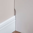 Copritermosifone a Doghe 90x18x84 cm in MDF e Acciaio Bianco