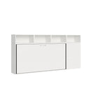 Letto Singolo a Scomparsa Composizione A Kando H129,7 Bianco Frassino con Materasso