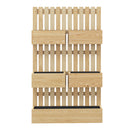 Fioriera con Grigliato e Fori di Drenaggio 60x16x100 cm in Legno di Abete